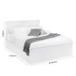 Maine White Ottoman Storage Bed - Sizes Available